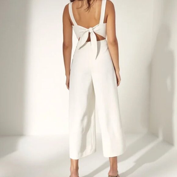 ARITZIA Wilfred Cream Ecoulement Jumpsuit - Picture 2 of 11